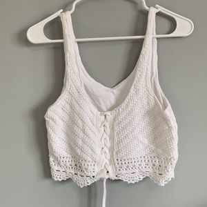 Hollister knitted crop top